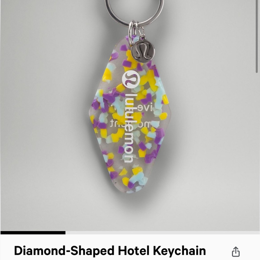 Lululemon keychain